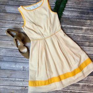 Jessica Simpson Orange Striped Seersucker Dress